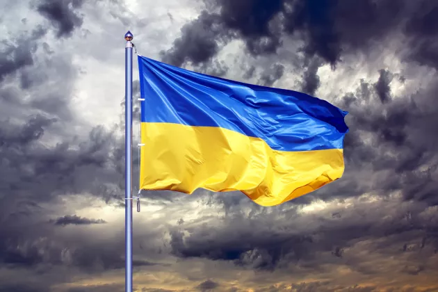 Ukrainian flag 