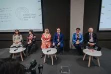 The participants of the press-conference held within the forum Cities’ Climate Ambitions