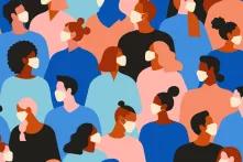 Ілюстрація жінок у масках