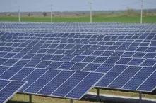 Industrial solar power station in Zhytomyr region