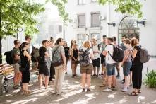 Учасники та учасниці форуму на екскурсії Запоріжжям