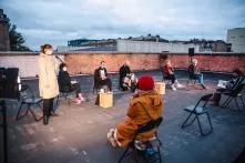 Публічна презентація книжки Йозефа Бойса у Києві, на даху Бойлерної на Подолі