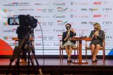 Participants in the discussion "New Women-Friendly Professions in the Industry for Green Recovery"