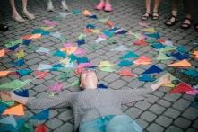 The participant of the Green Academy has a rest after a busy day