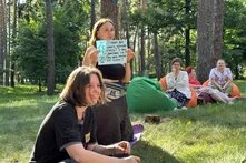 Фасилітаційний процес під час Зеленої академії на галявині 
