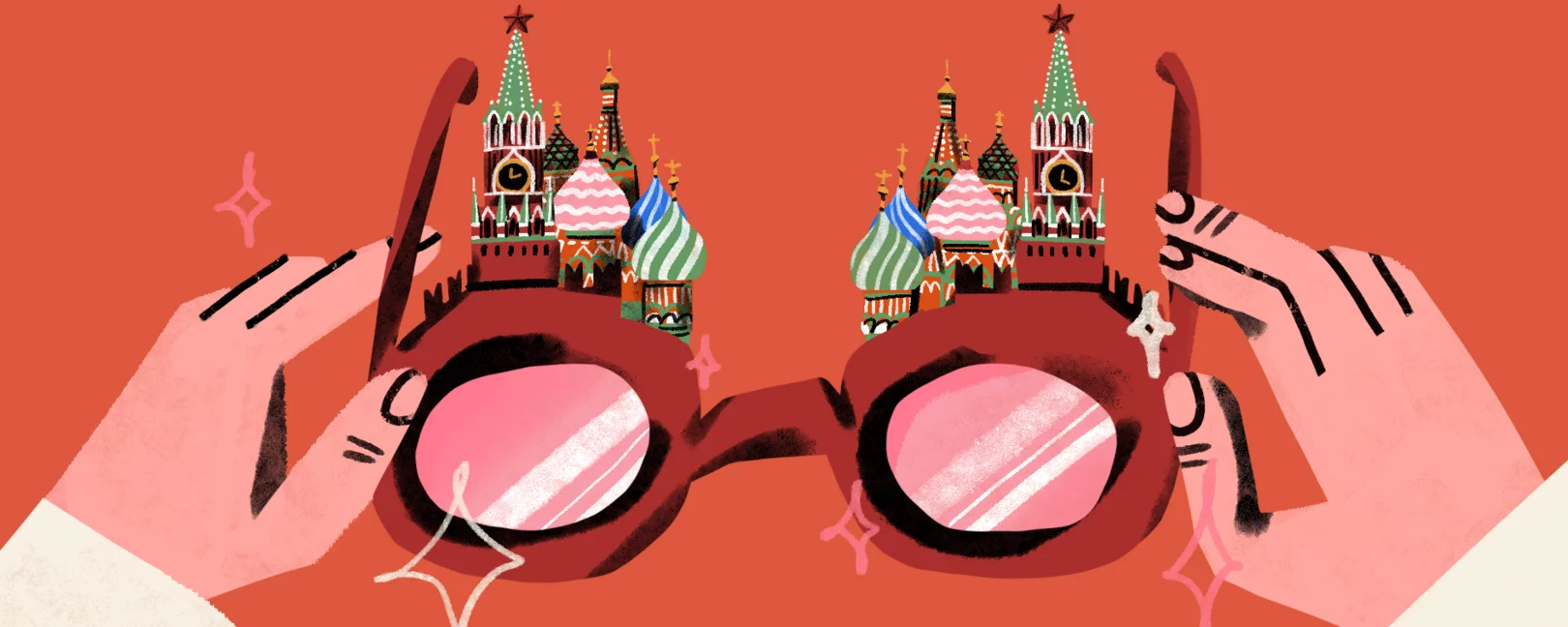 Pink glasses and Kremlin