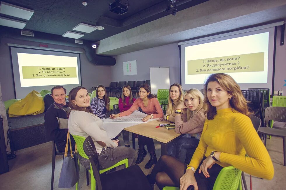 A group of participants during one of the workshops at the forum