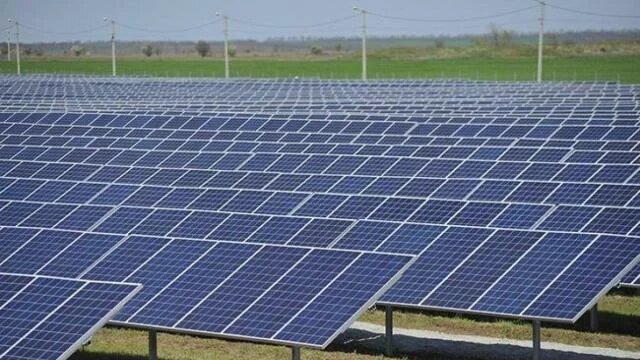 Industrial solar power station in Zhytomyr region