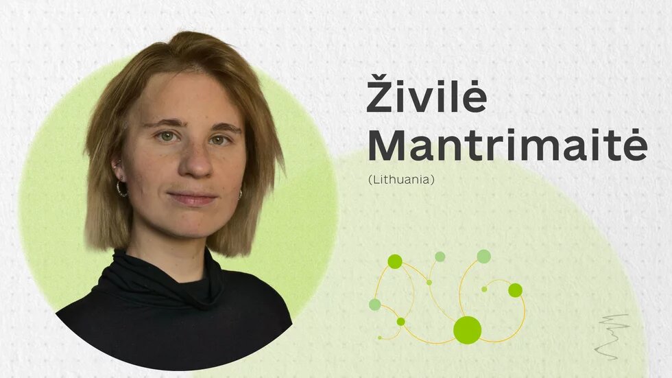 Портрет спікерки, та ім'я Живіле Мантрімайте