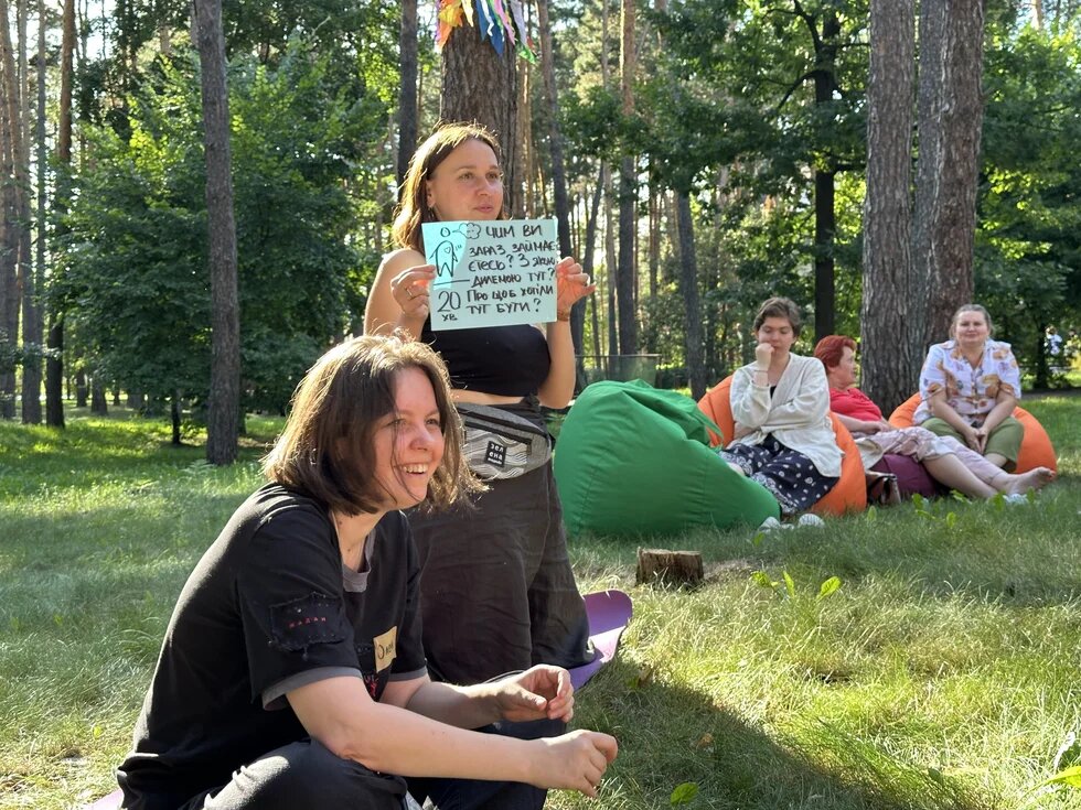 Фасилітаційний процес під час Зеленої академії на галявині 