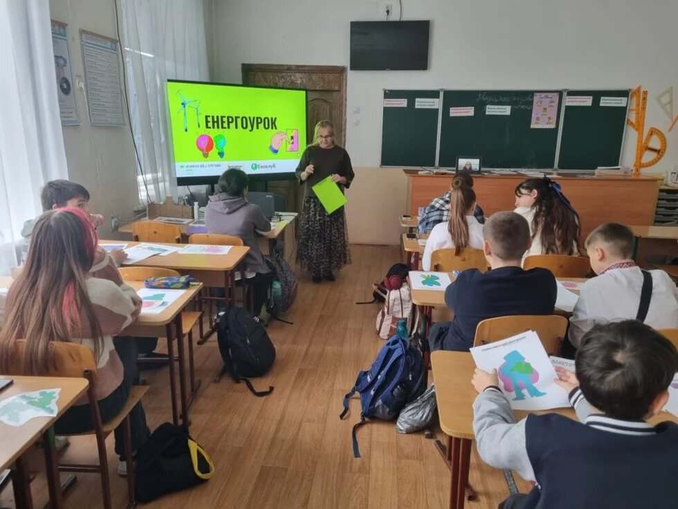 Алла Дудник під час уроку 