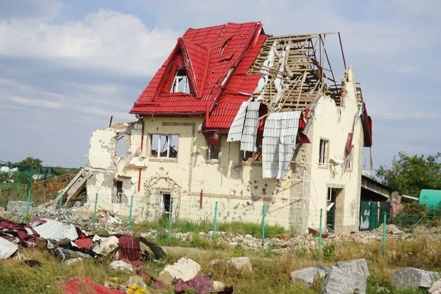 Destroyed houses around Slavyansk. In war situations, women are pushed out of the public and into the private sphere which has long since ceased to be the place of homey home Destroyed houses around Slavyansk. In war situations, women are pushed out of the public and into the private sphere which has long since ceased to be the place of homey home